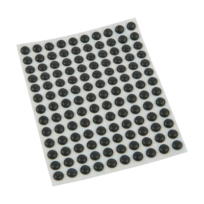चीन 3M SJ5003 | Black/Grey/White | 11.2 x 5.1 mm | Bumpon Hemisphere | 72 Shore M देने वाला