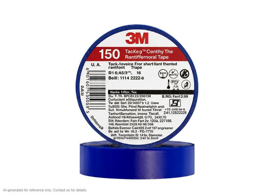 3M Temflex 150 | 0.13 mm PVC Vinyl | 600 V Rated | Self-Extinguishing | Six Colors देने वाला